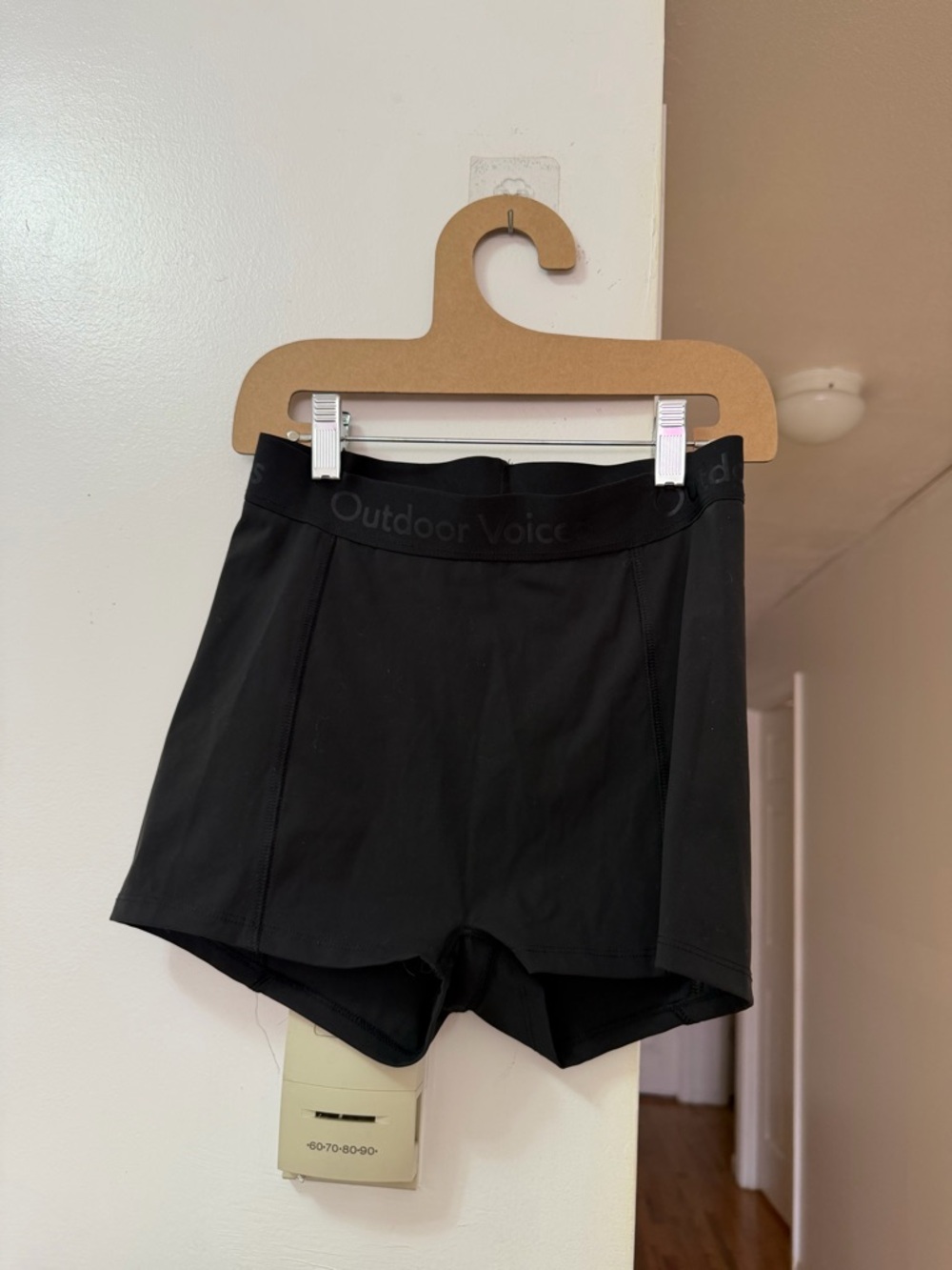 Outdoor Voices Black High-Rise Bike Shorts